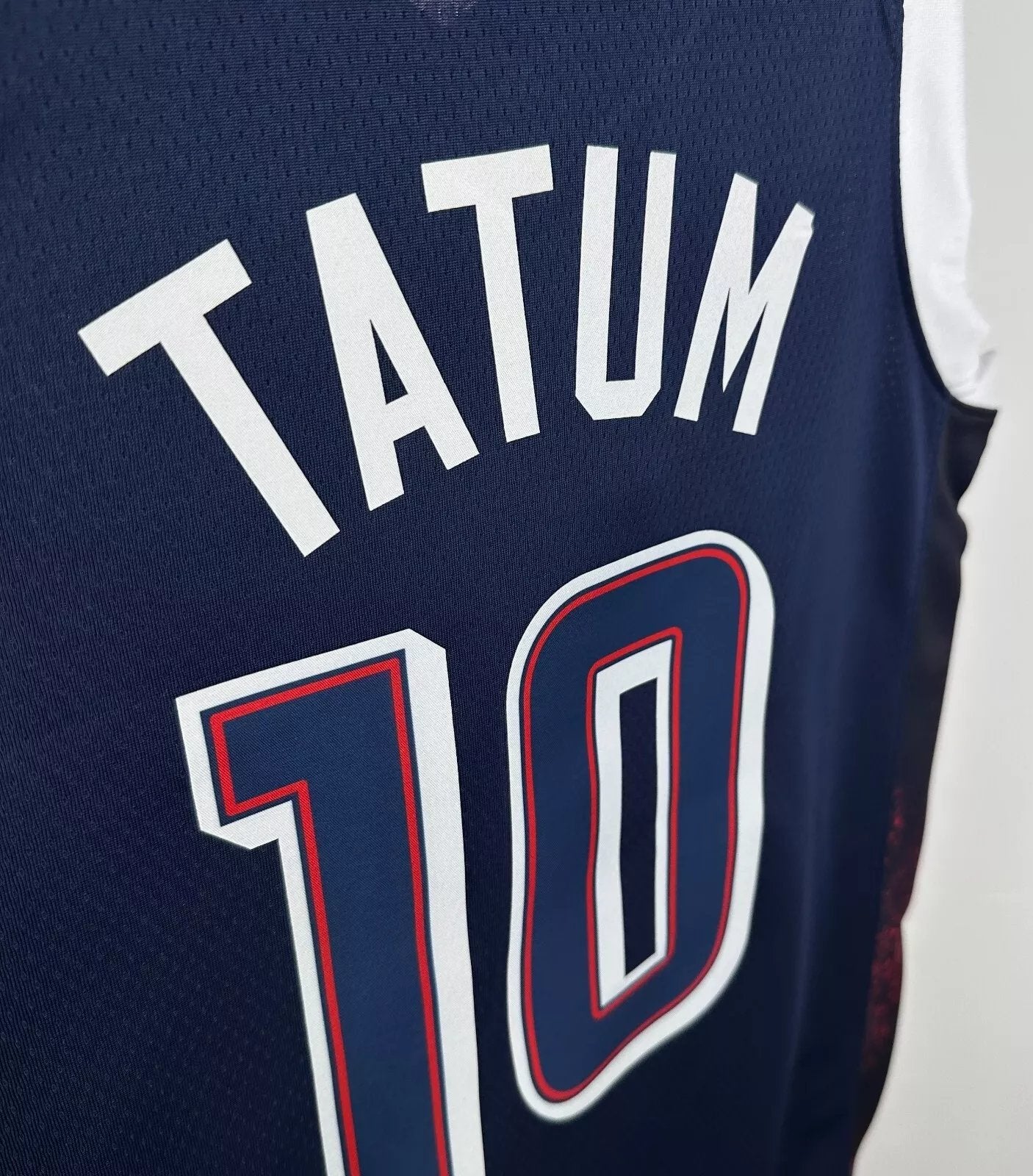 J. Tatum #10 Navy & White Men's USA Basketball 2024 Jersey