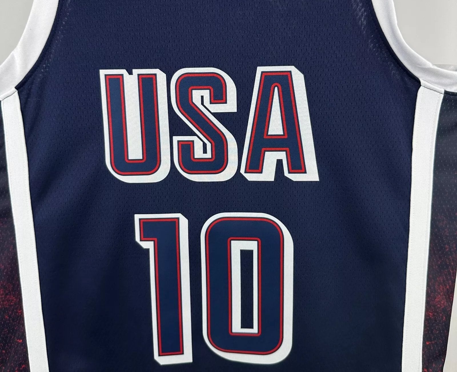 J. Tatum #10 Navy & White Men's USA Basketball 2024 Jersey