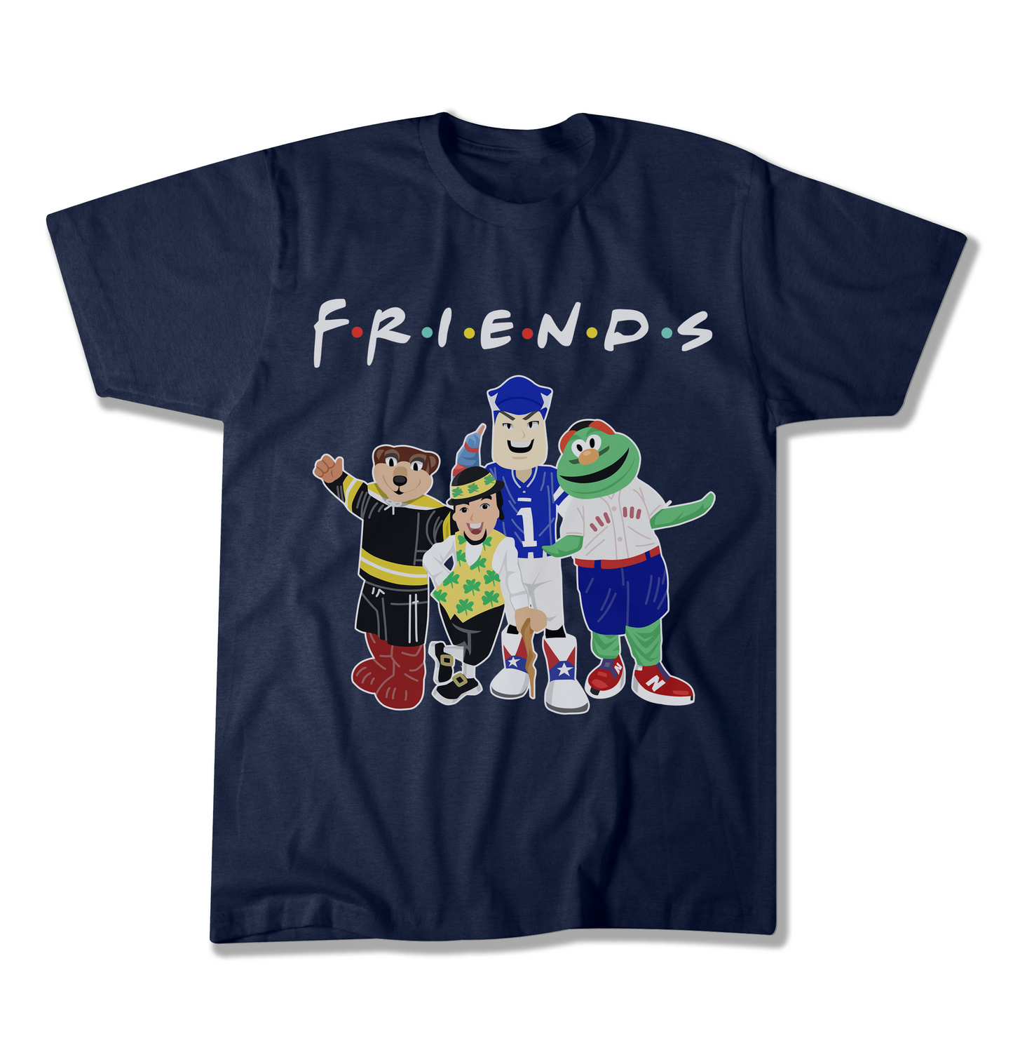 Boston Sports FRIENDS Mascots T-Shirt