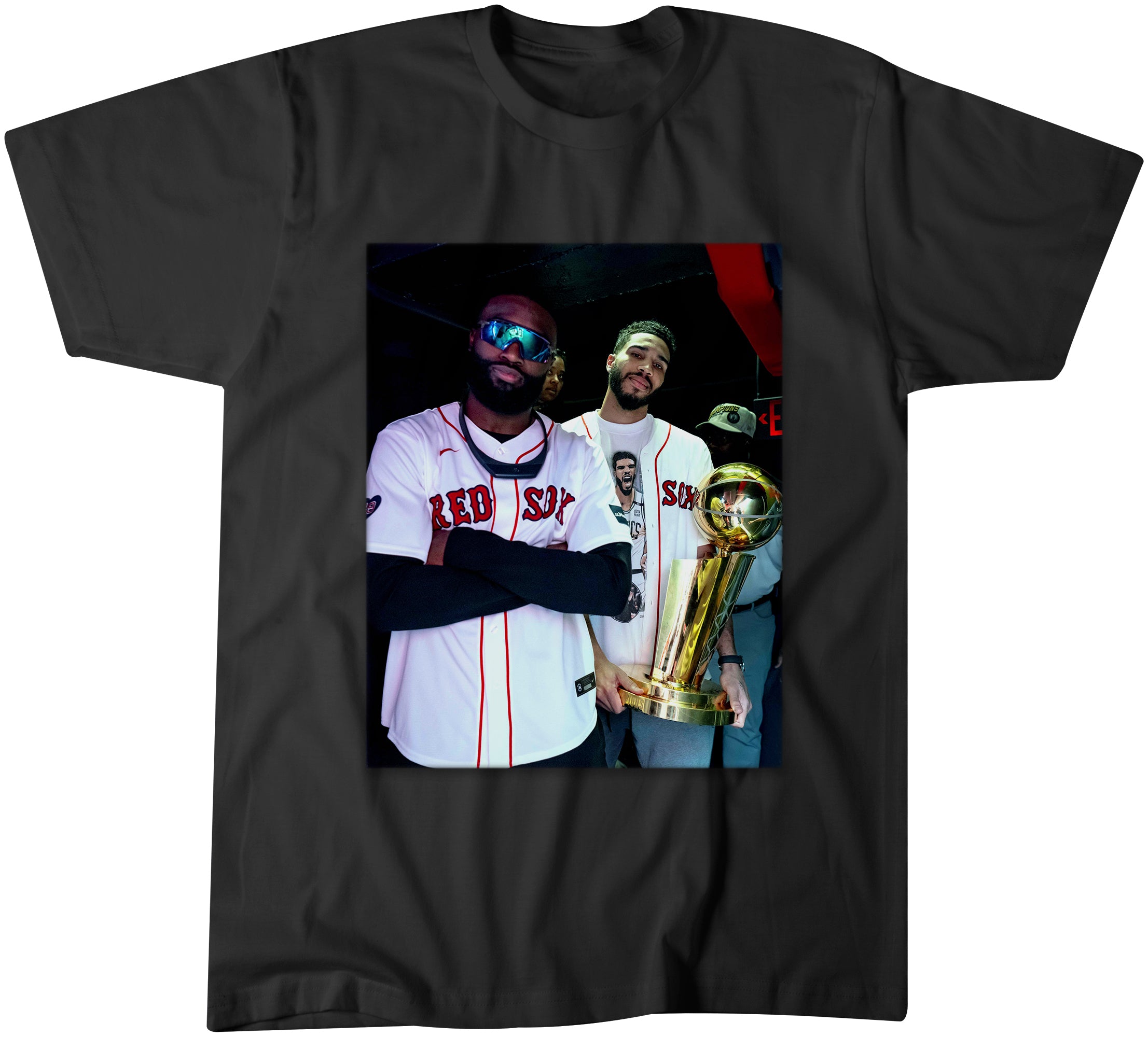 Jaylen & Jayson Fenway Trophy Celebration T-Shirt