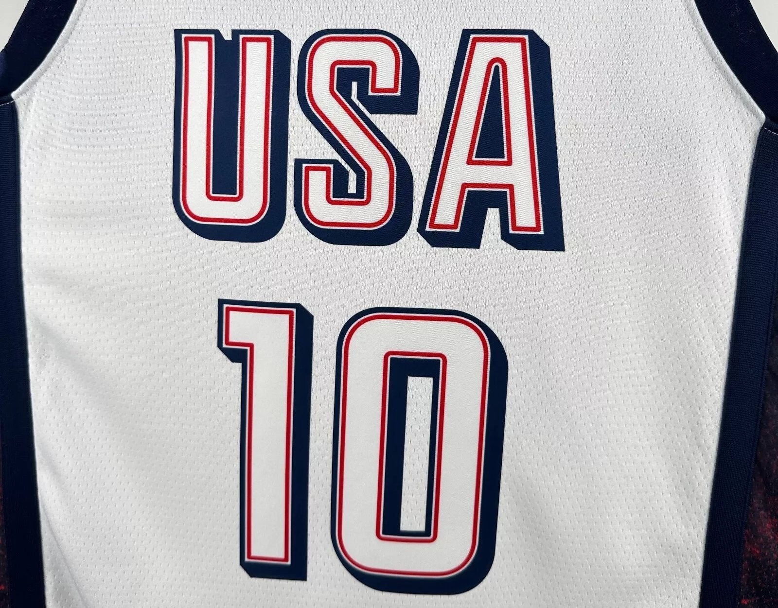 J. Tatum #10 Navy & White Men's USA Basketball 2024 Jersey