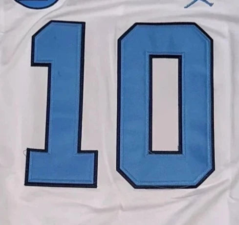 D. Maye #10 North Carolina College Jersey (Blue & White Available)