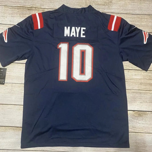 D. Maye #10 Navy New England 2024 Jersey