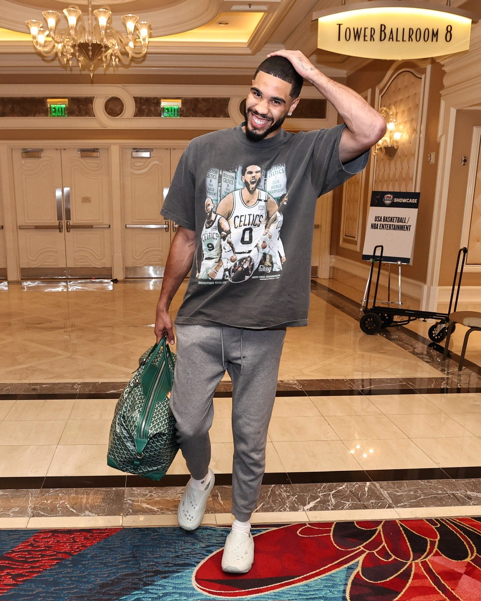 Tatum’s Iconic Team USA and Fenway T-Shirt